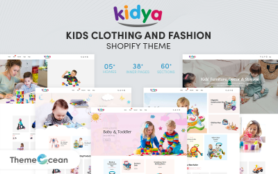 Kidya - Детская одежда и мода Shopify Тема