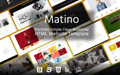 Matino - Portfolio Prosty czysty Bootstrap Szablon strony HTML