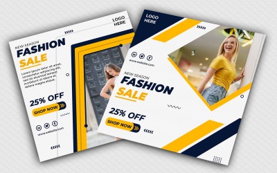 Mode verkoop Instagram post sjabloon sociale media