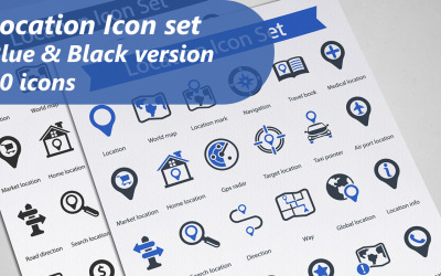 Standort-Iconset-Vorlage