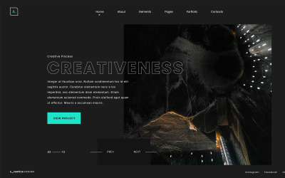 AMADA - Creative Portfolio PSD-Vorlage