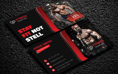 Carte de visite de gym / fitness
