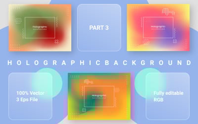 Fond holographique avec élément Memphis