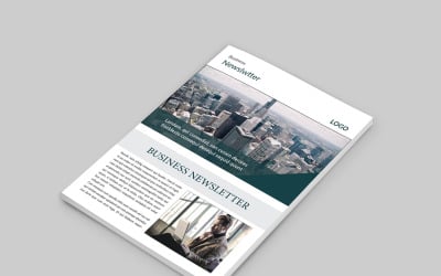 Plantilla de diseño de revista de negocios