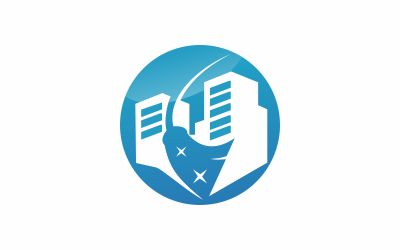 Plantilla de logotipo de Clean Circle City