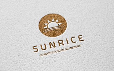 Plantilla de logotipo de Sunrice