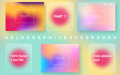 全息背景和孟菲斯元素