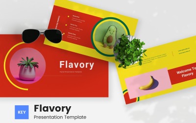 Flavory - пастельный шаблон Keynote