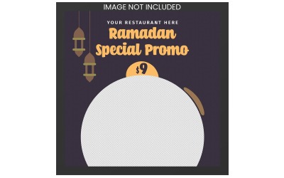 Ramadan Food Instagram Corporate identity template