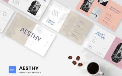 Aesthy - Ästhetische Keynote-Vorlage