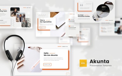 Akunta - Google Slides-Vorlage für die Buchhaltung