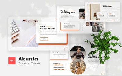 Akunta - Powerpoint-Vorlage für die Buchhaltung