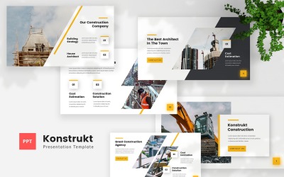 Konstrukt - Építési Powerpoint sablon