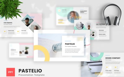 Pastelio - Plantilla de PowerPoint Pastel