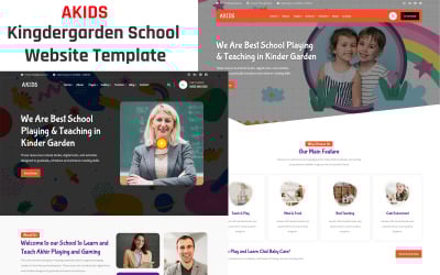 Akids - Kingdergarden Okulu Web Sitesi Şablonu