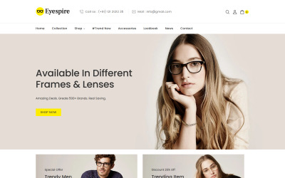 Eyespire - brýle, sluneční brýle, módní shopify téma