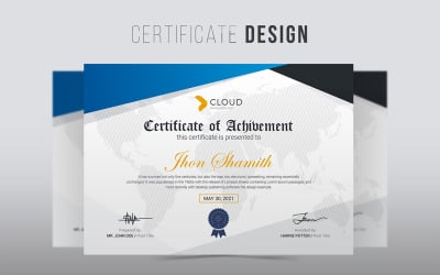 Jhon Shamith - Plantilla de certificado corporativo