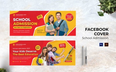 School Admission Facebook Cover Social Media