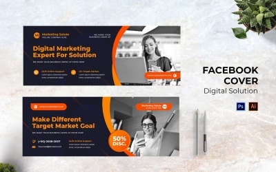 Solution numérique Facebook Cover Social Media