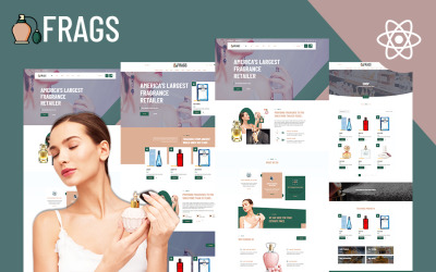 Fragz | Parfüm ve Koku Mağazası Web Sitesi Tepki Şablonu