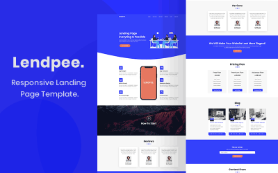 Lendpee - Шаблон целевой страницы