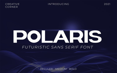 Polaris Futuristic Bold Schriftart