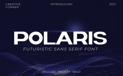 Police de caractères gras futuriste Polaris