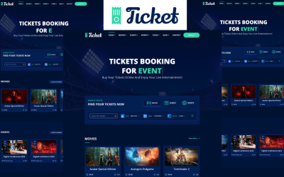 Ticket - Šablona HTML5 pro online rezervaci vstupenek