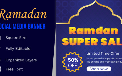 Ramadan Sale Social Media Banner