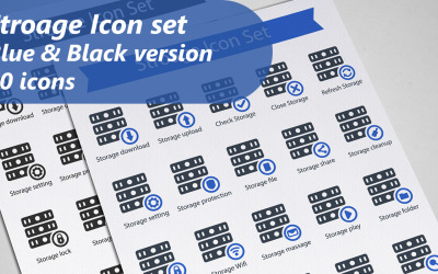 Depolama Iconset şablonu