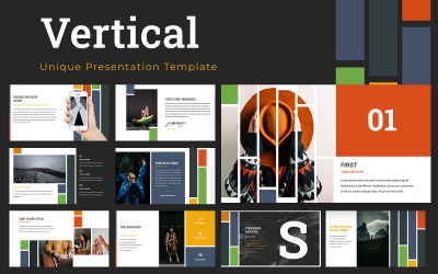 Verticale PowerPoint-presentatiesjabloon