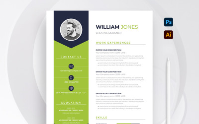 William Jones CV-sjabloon