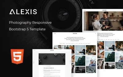 Alexis - Modello di sito Web Bootstrap 5 reattivo per la fotografia