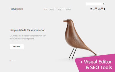 Home Decor Szablon e-commerce Moto CMS