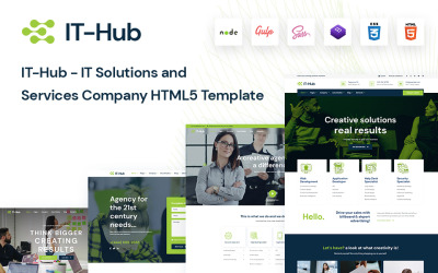 IT-Hub – IT-megoldásokat és szolgáltatásokat nyújtó vállalat HTML5-sablonja