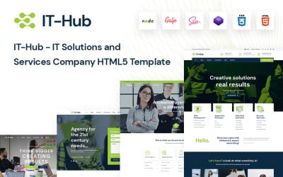 IT-Hub - Plantilla HTML5 de empresa de servicios y soluciones de TI