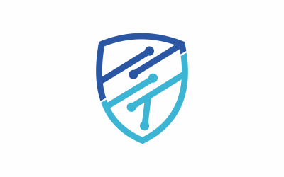 Modèle de logo de technologie de sécurité