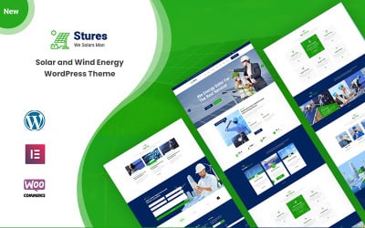 Stures - адаптивная тема WordPress для солнечной и ветровой энергии