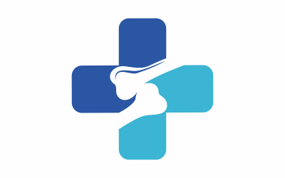 Szablon Logo zdrowia kości