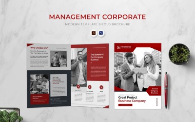 Management Corporate Bifold Brochure
