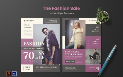 Mode verkoop moderne flyer