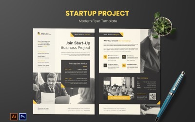 Start Up Projekt Modern Flyer