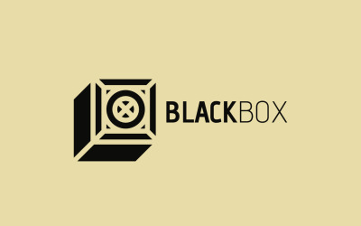 Fekete doboz Logo Design logó sablon
