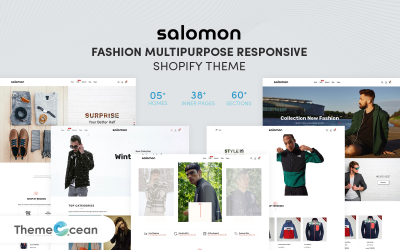 Salomon – divatos, többcélú reszponzív Shopify téma