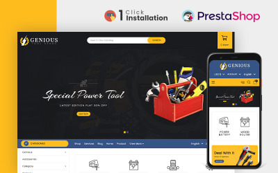 Tema PrestaShop di Genious Power Tools