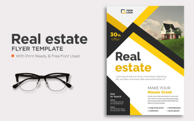 Abstract Business Cover Template with Photo