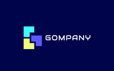 Letter LG - Kleurrijke Tech Logo-sjabloon