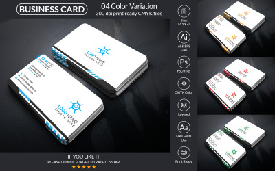Minimal Business Card Template Design