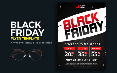 Black Friday Flyer Template Design