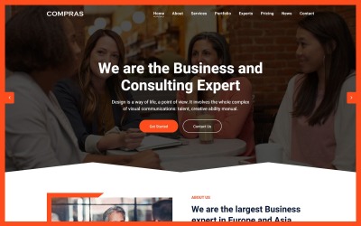 Compras - Целевая страница HTML для бизнеса и консалтинга
